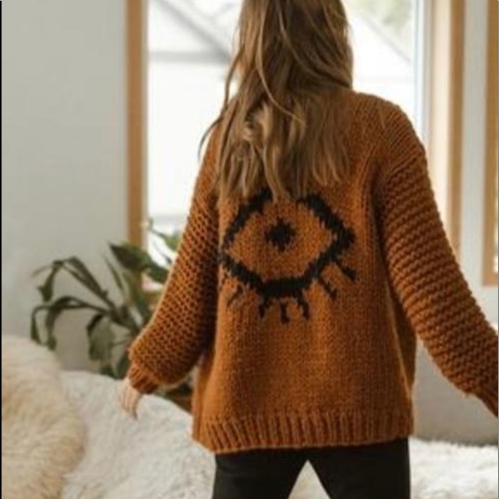 XS Jackson Rowe “Eye See You” cardigan